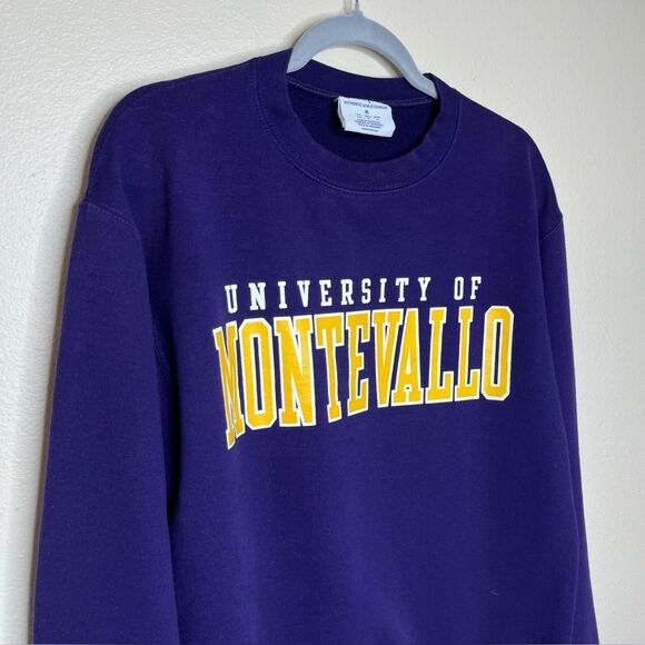 Vintage Champion University of Montevallo Purple Gold Sweatshirt Unisex Medium - Picture 2 of 10